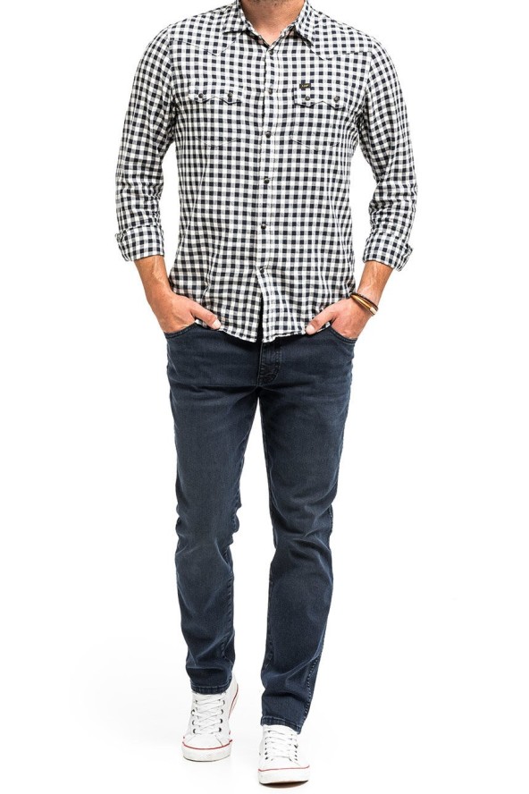 WRANGLER TEXAS TAPER MĘSKIE SPODNIE JEANSOWE BRUISED RIVER W12TLT364 112141166