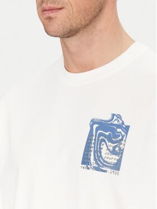 Resteröds T-Shirt Dev 20251 2055 Biały Regular Fit