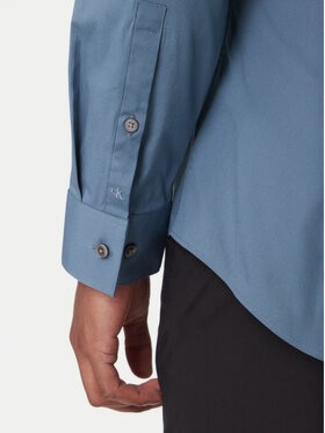 Calvin Klein Koszula Essentials LV019EU037 Niebieski Slim Fit