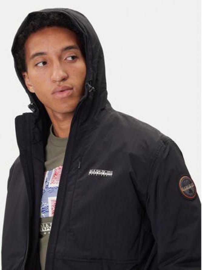 Napapijri Kurtka przejściowa A-Tundra Wint 1 NP0A8928 Czarny Regular Fit