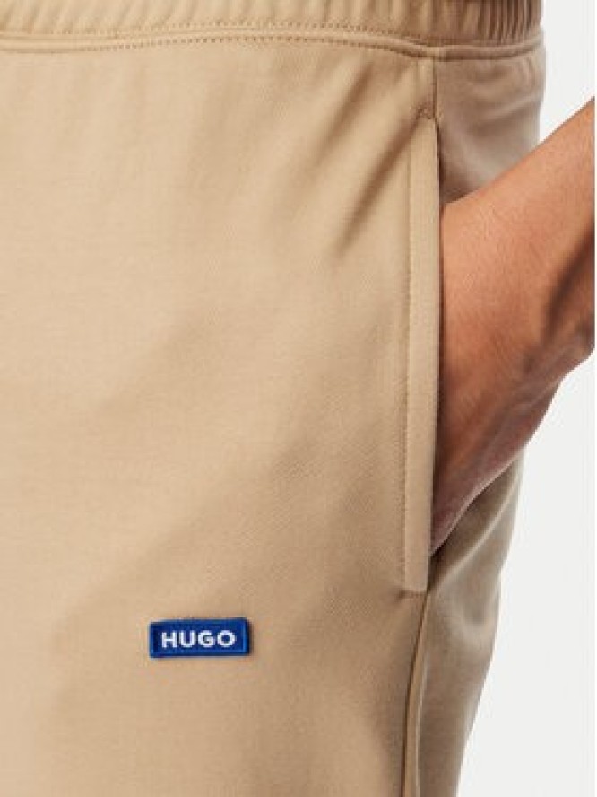 HUGO Spodnie dresowe Napin 50522372 Beżowy Regular Fit