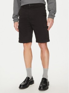 Calvin Klein Szorty materiałowe Modern Twill K10K114067 Czarny Regular Fit