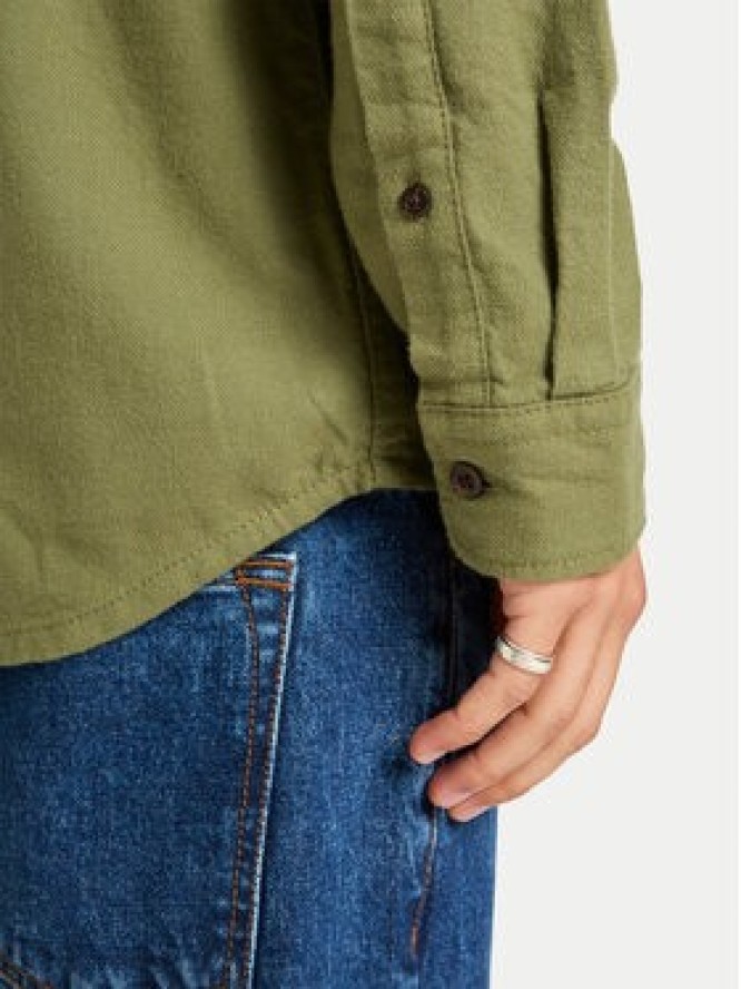 Quiksilver Koszula Motherfly Solid EQYWT04651 Zielony Regular Fit