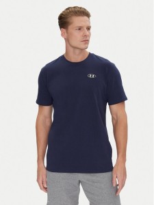 Under Armour T-Shirt Ua Hw Lc Patch Ss 1382902 Granatowy Loose Fit