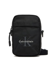 Calvin Klein Saszetka Bold Logo Nylon Slim Reporter LV04D3231G Czarny