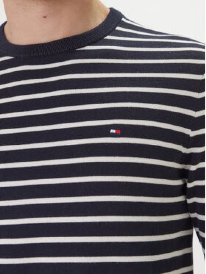 Tommy Hilfiger Sweter Essential MW0MW39999 Granatowy Regular Fit