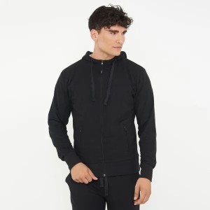 Bluza z kapturem z bawełny ZIPPY czarna