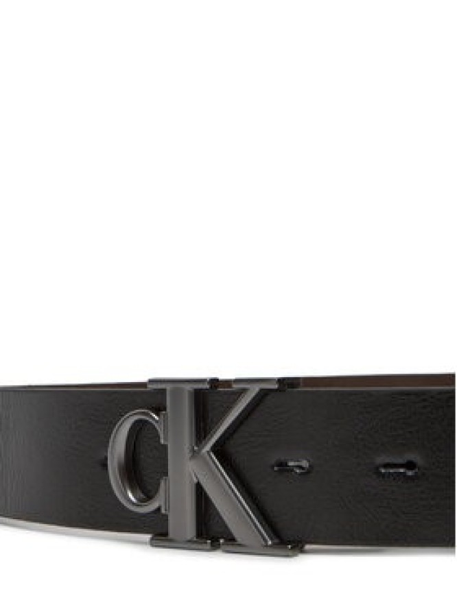 Calvin Klein Jeans Pasek Męski Monogram Plaque Buckle 35Mm Adj/Rev LV04G7026G Czarny