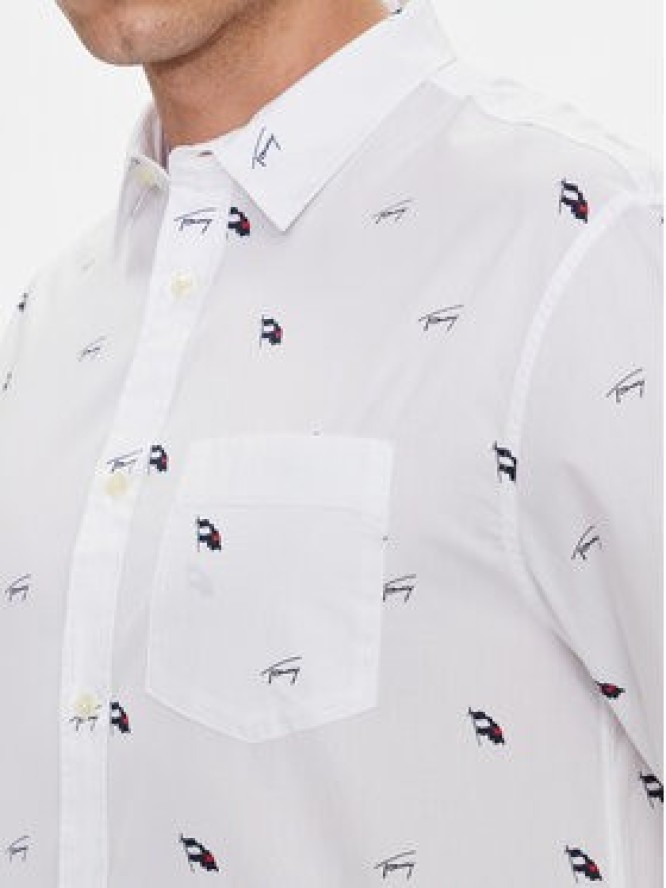 Tommy Jeans Koszula Critter DM0DM19521 Biały Regular Fit