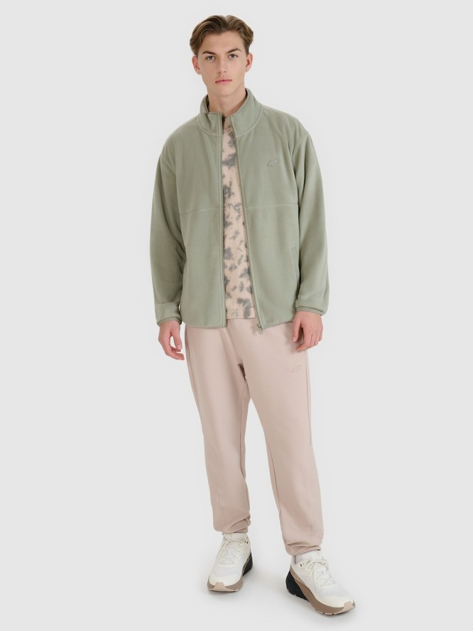 4F Polar regular ze stójką męski - oliwkowy XXL