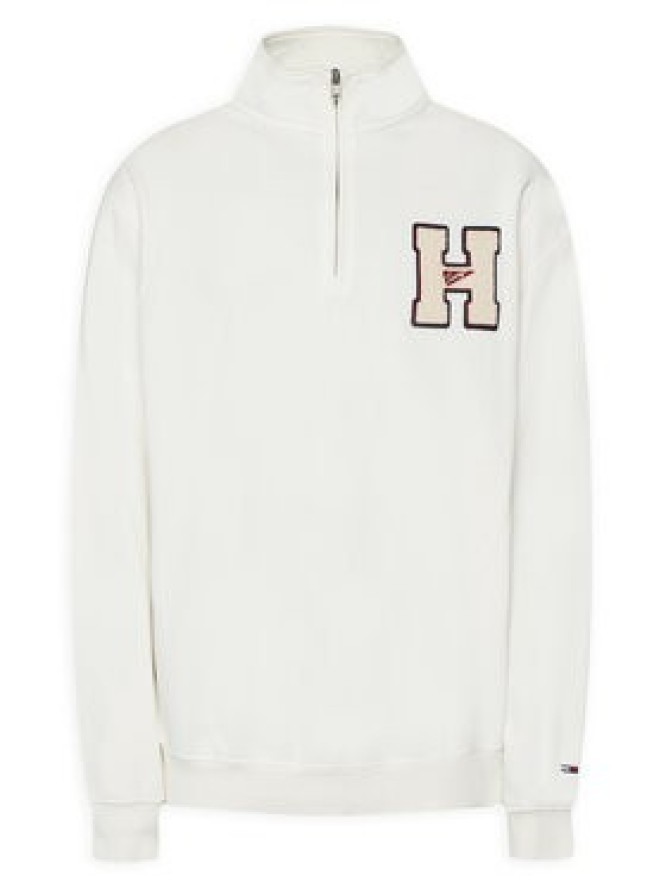 Tommy Jeans Bluza Towel Patch DM0DM21263 Écru Regular Fit