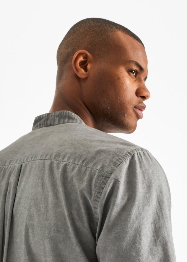 Koszula z krótkim rękawem, z efektem wytarcia