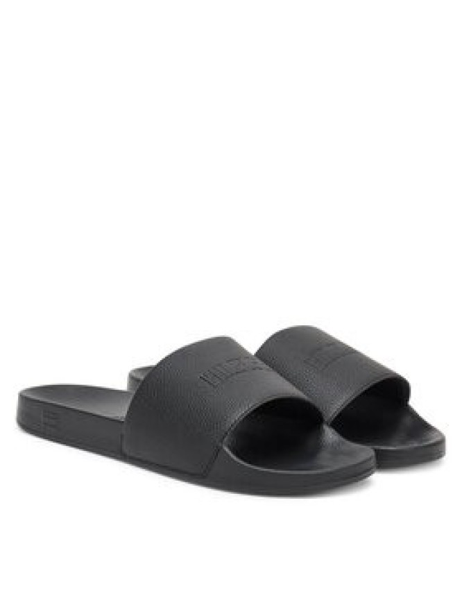 Tommy Hilfiger Klapki Hilfiger Print Tumble Pool Slide FM0FM05505 Czarny