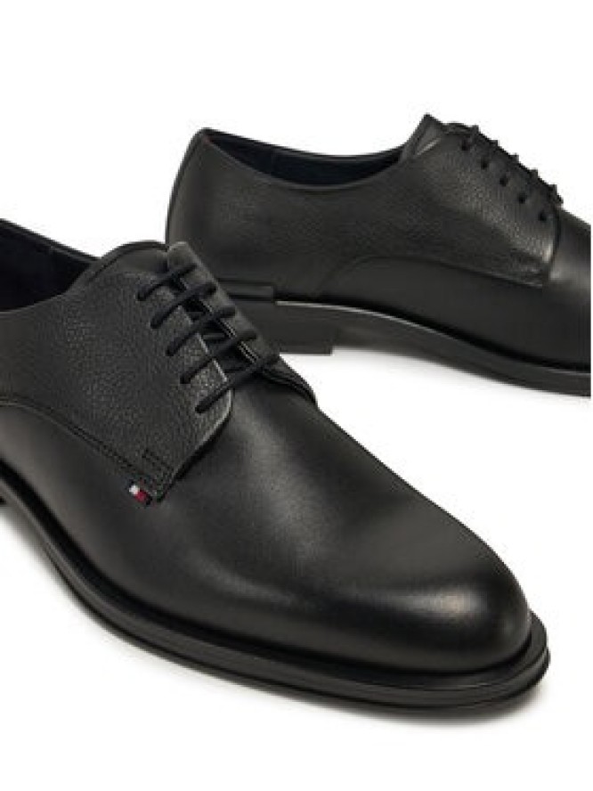 Tommy Hilfiger Półbuty Core Hilfiger Leather Shoe FM0FM05375 Czarny