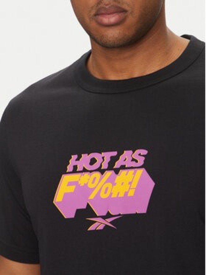 Reebok T-Shirt 100218834 Czarny Regular Fit