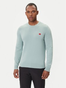 HUGO Sweter San Cassius-C1 50475083 Zielony Regular Fit