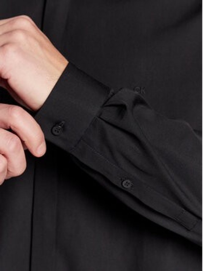 Calvin Klein Koszula Hidden K10K109891 Czarny Extra Slim Fit