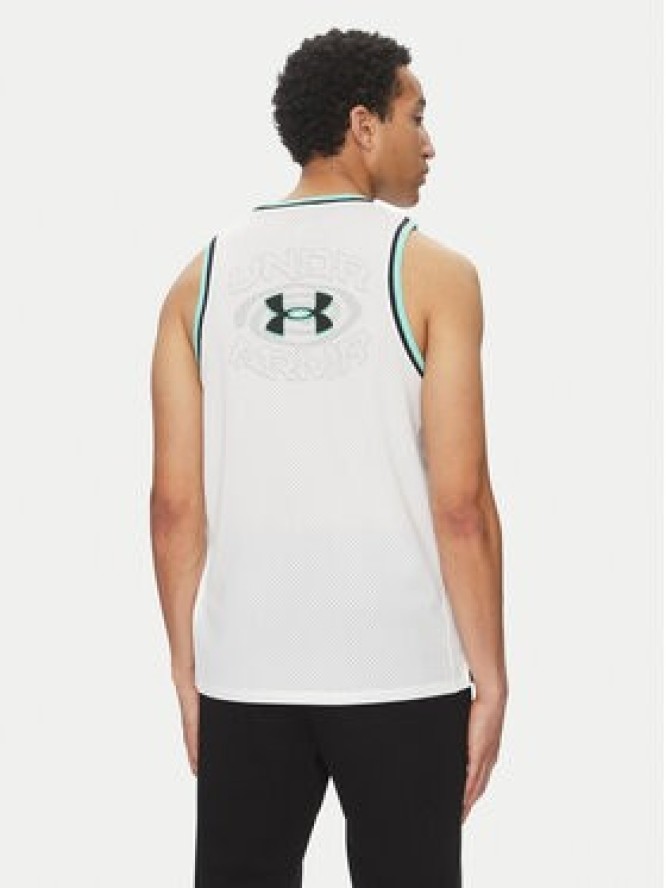 Under Armour Tank top Zone Pro 6000370 Biały Loose Fit
