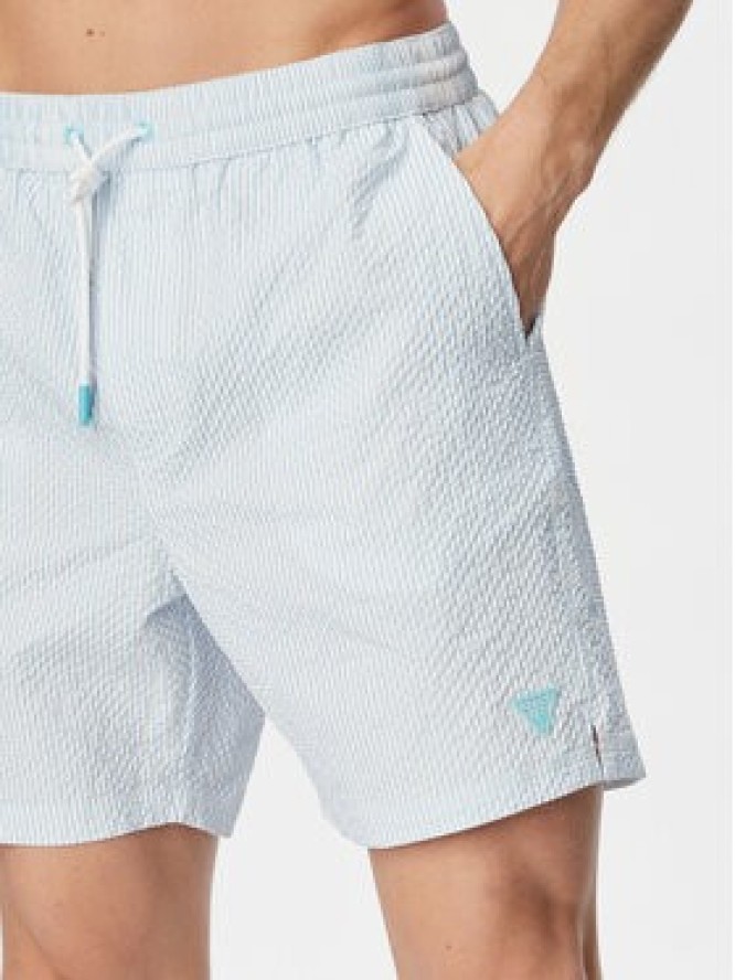 Guess Szorty kąpielowe F6GT11 WN342 Niebieski jasny Regular Fit