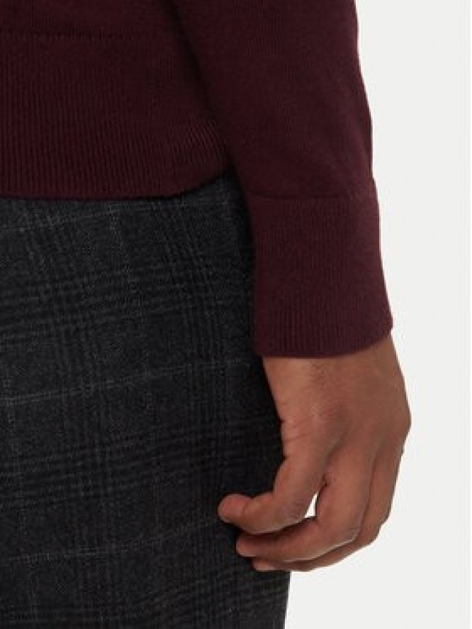 Tommy Hilfiger Sweter MW0MW28046 Bordowy Regular Fit