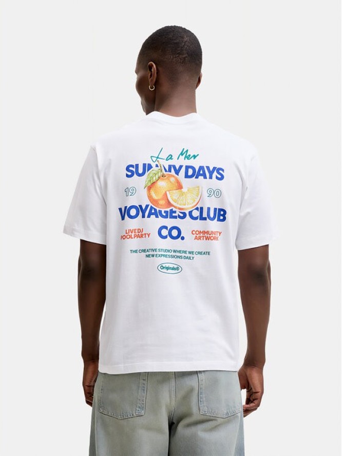 Jack & Jones T-Shirt Riviera 12295202 Biały Regular Fit