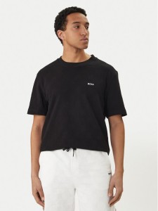 BOSS T-Shirt Member 50558867 Czarny Relaxed Fit
