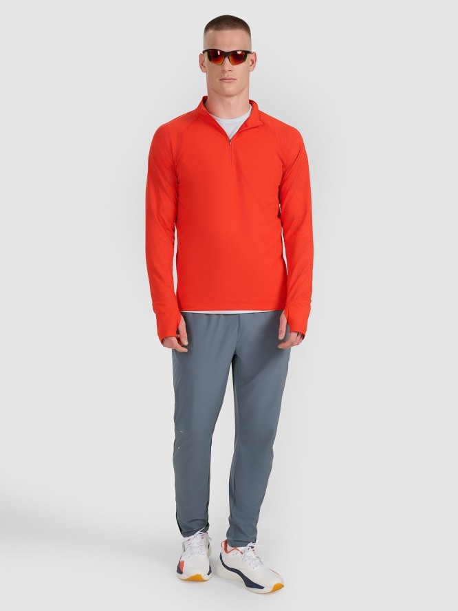 4F Bluza do biegania regular szybkoschnąca męska - czerwona S