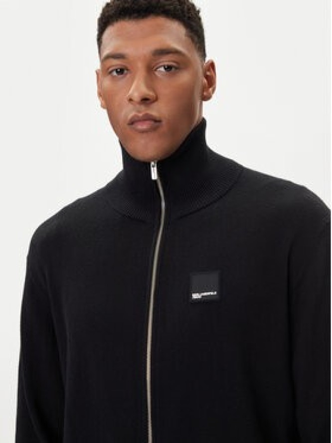 Karl Lagerfeld Jeans Kardigan A4M18031 Czarny Regular Fit