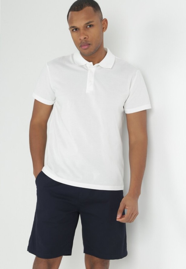 Granatowe Szorty z Regulowanym Stanem i Gumką w Pasie Dolola