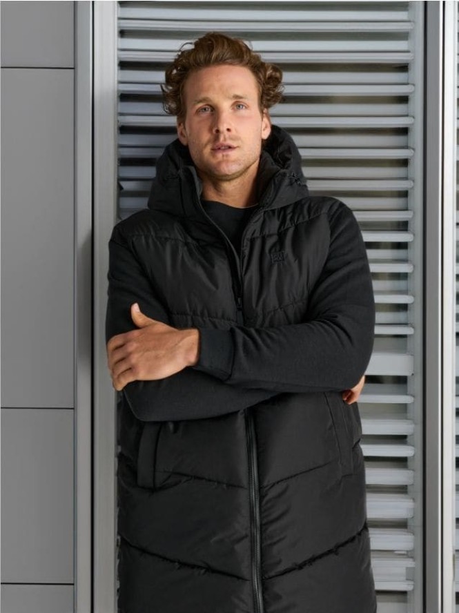 Długa kamizelka - czarny