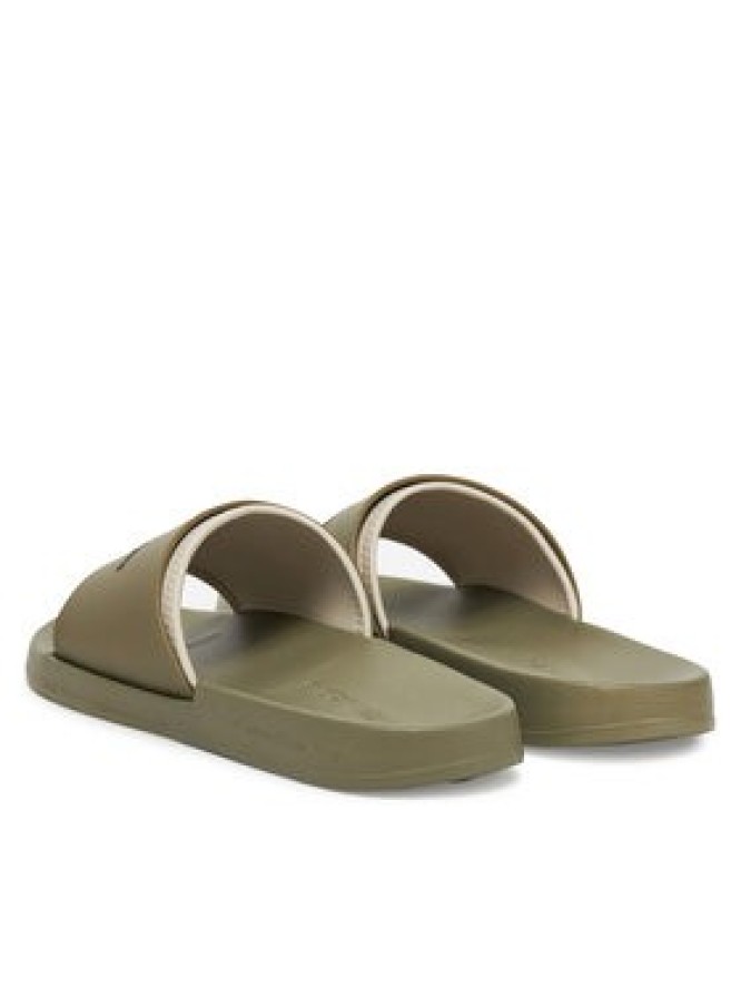 Calvin Klein Jeans Klapki Slide Rubber Neoprene Monologo YM0YM00361 Khaki
