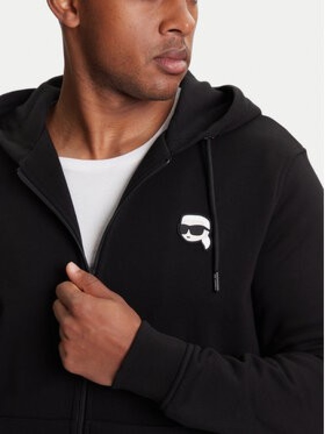 KARL LAGERFELD Bluza 705040 553910 Czarny Regular Fit