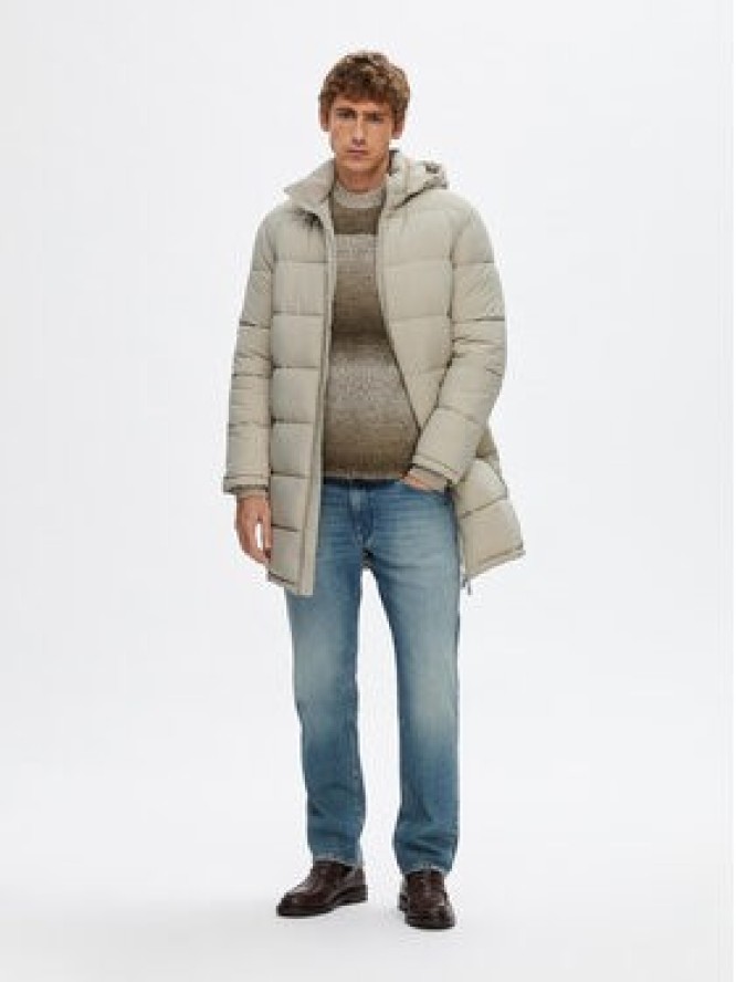 Selected Homme Kurtka zimowa Cooper 16089959 Beżowy Regular Fit