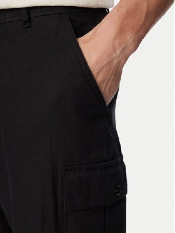 Calvin Klein Jeans Spodnie cargo LV04RF611G Czarny Relaxed Fit