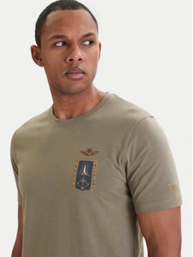 Aeronautica Militare T-Shirt 261TS2534UJ00641 Zielony Regular Fit