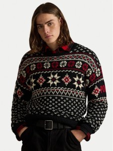 Polo Ralph Lauren Sweter 710982258001 Czarny Regular Fit