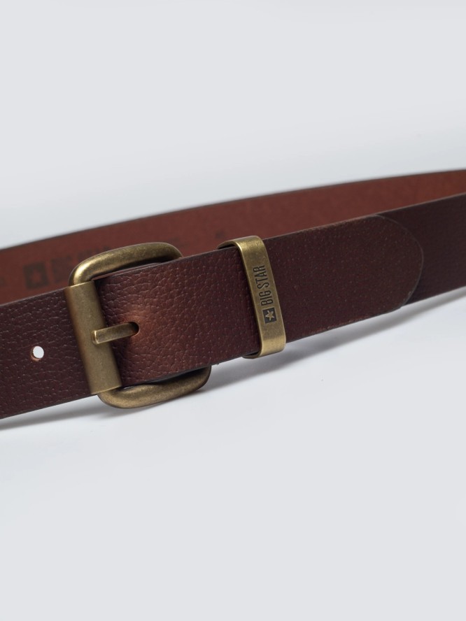 Pasek męski skórzany brązowy Odinis 804