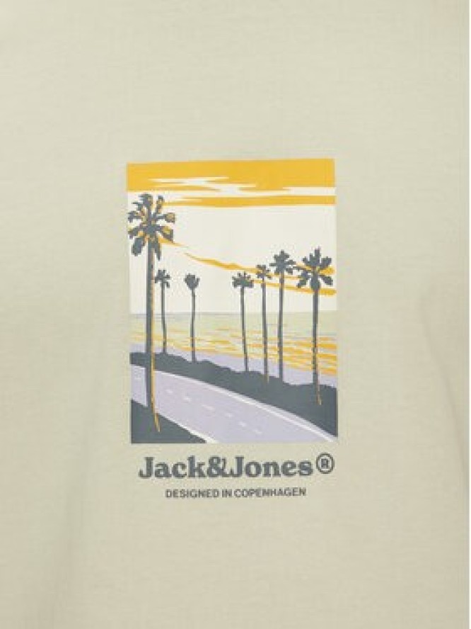 Jack & Jones T-Shirt Split Graphic 12273000 Zielony Regular Fit