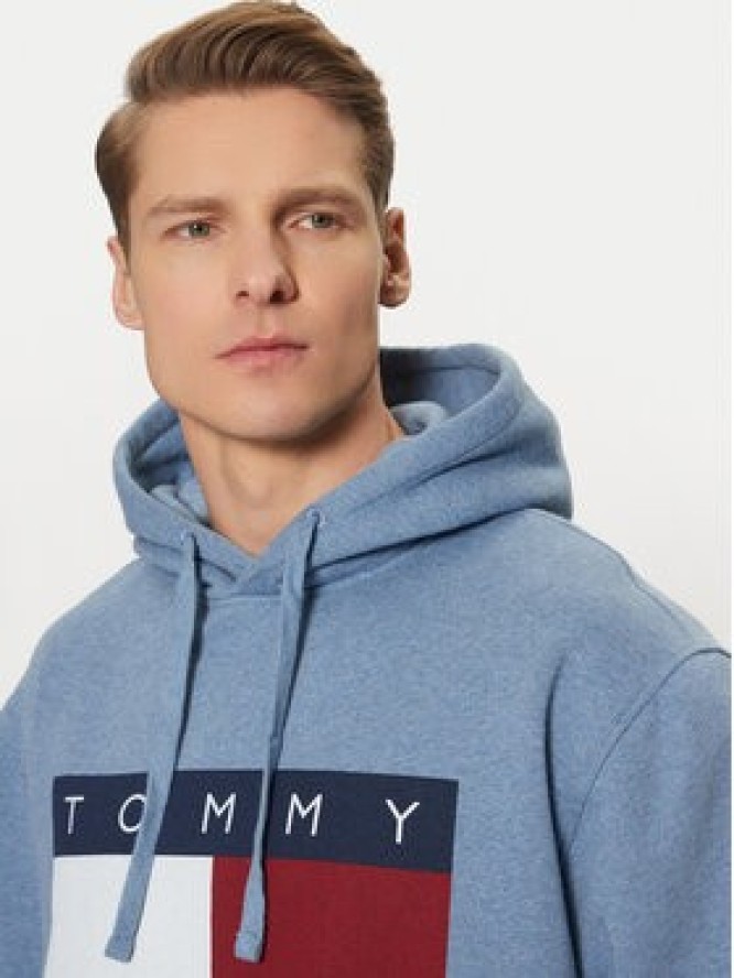 Tommy Jeans Bluza Flag DM0DM21174 Niebieski Regular Fit