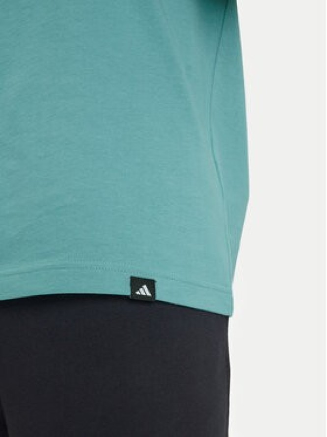 adidas T-Shirt Yay Sports Verbiage Graphic JY1830 Turkusowy Regular Fit