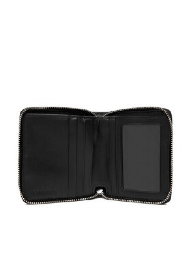 Calvin Klein Portfel Embossed Woven Zip Billfold LV04D1112G Czarny
