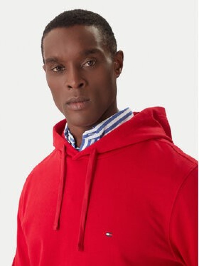 Tommy Hilfiger Bluza Essential MW0MW37235 Czerwony Regular Fit