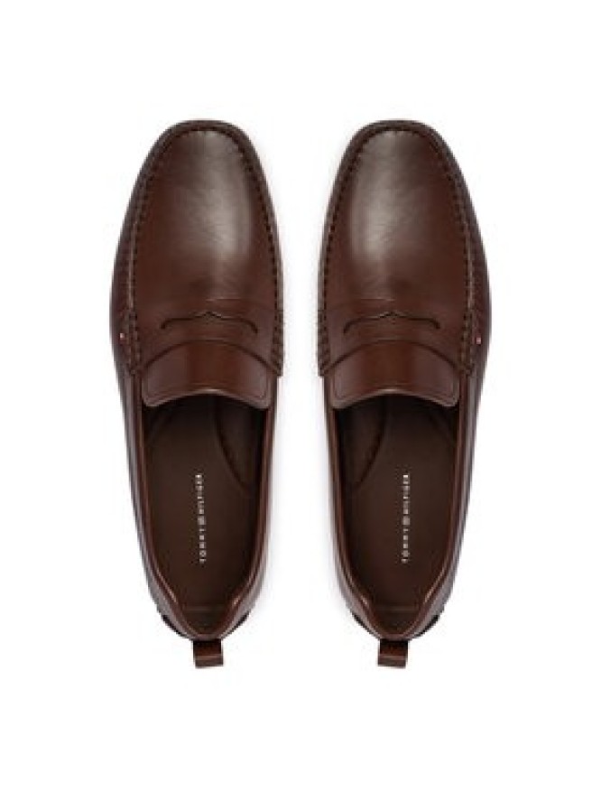 Tommy Hilfiger Mokasyny Core Hilfiger Leather Driver FM0FM05790 Brązowy