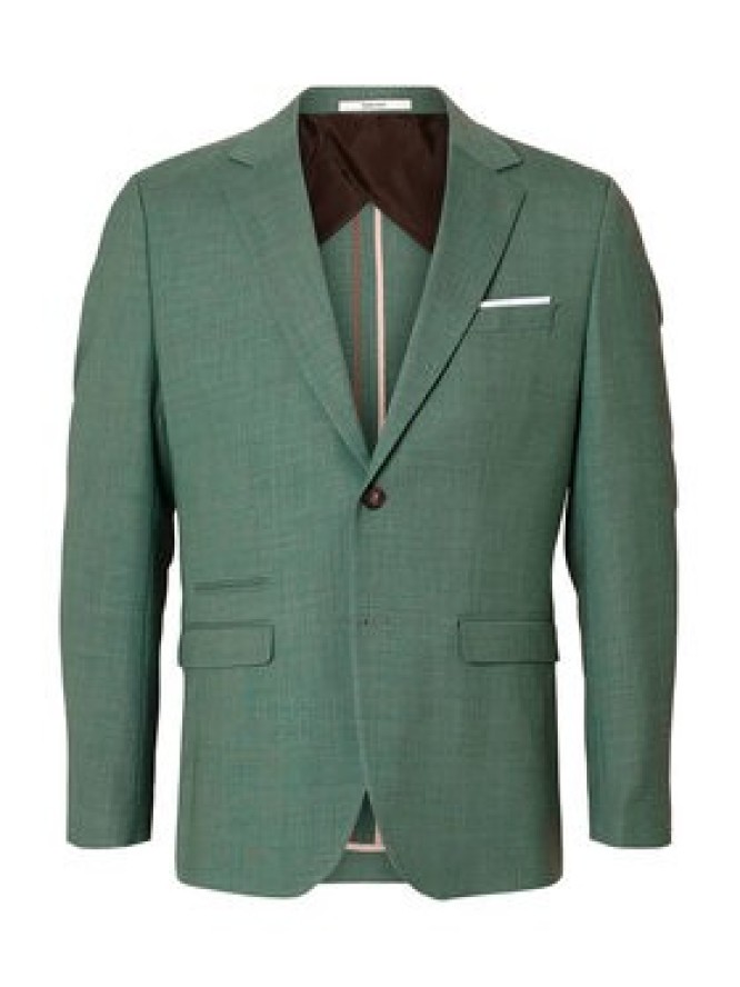 Selected Homme Marynarka 16087870 Zielony Slim Fit