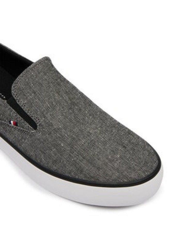 Tommy Hilfiger Tenisówki Harlem Core Ii Slip On Chambray FM0FM05819 Szary