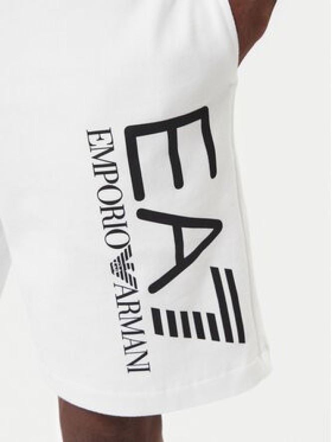 EA7 Emporio Armani Szorty sportowe 7M001414 AF22266 U0002 Biały Regular Fit