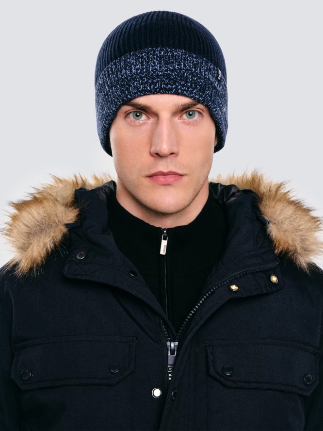 Czapka męska zimowa granatowa Ignace 403