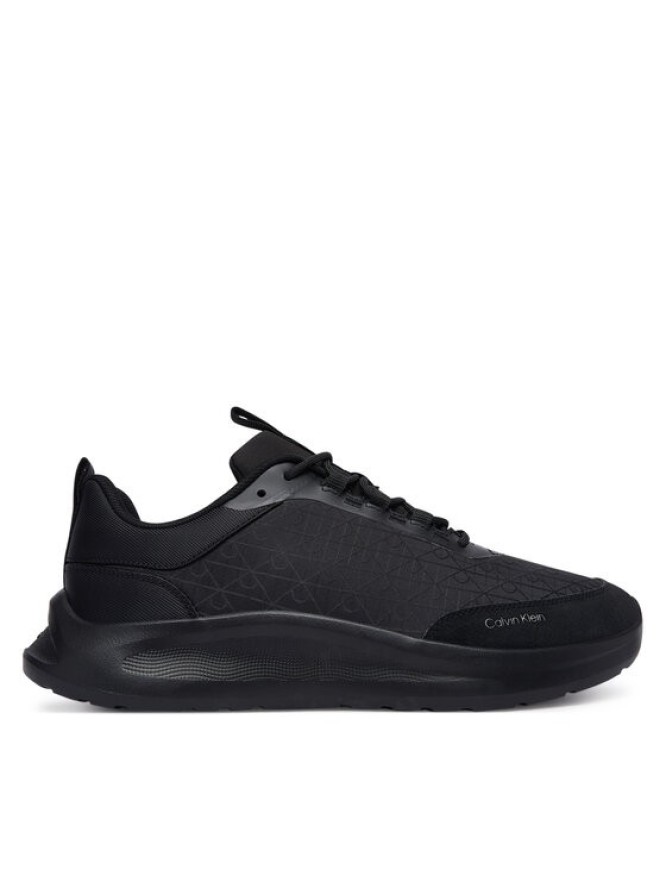 Calvin Klein Sneakersy Light Eva Runn Laceup Aop HM0HM02343 Czarny