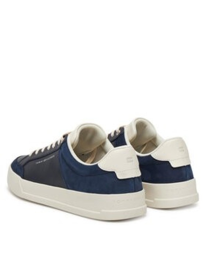Tommy Hilfiger Sneakersy Court Mix Lnubuck FM0FM05410 Granatowy