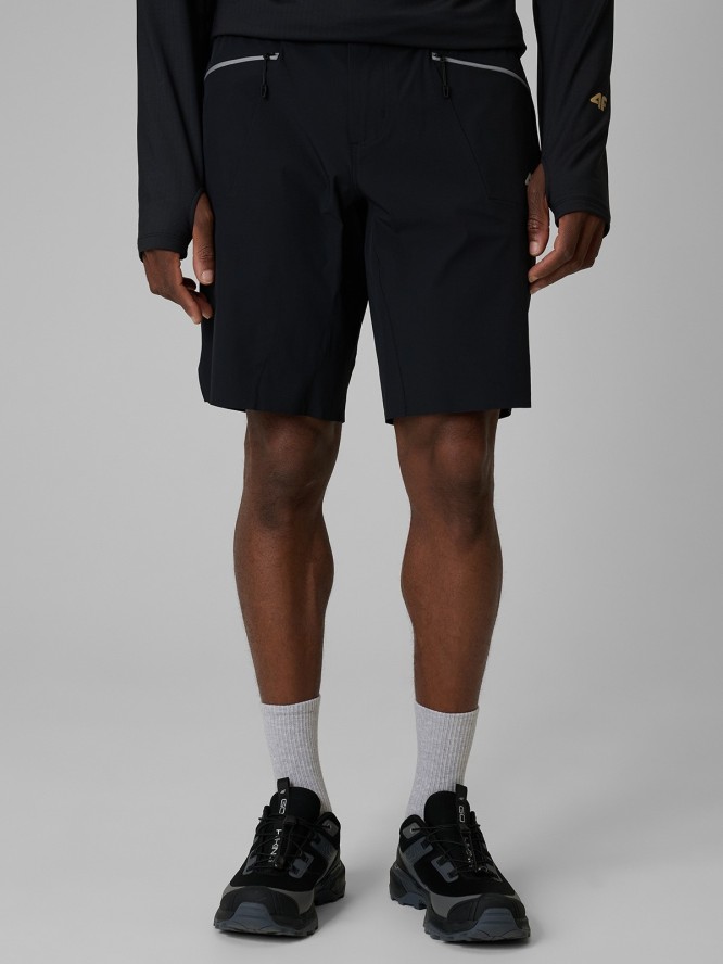 4F Spodenki trekkingowe szybkoschnące męskie - czarne XXL